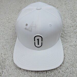 Branded Bills Elite Series Classic White Hat Made in USA  Logo Snapback One Size